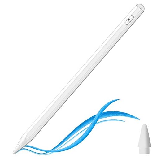Stylet Tactile 2 Génération pour iPad 2018-2020 avec Détection D'inclinaison, Rejet de la Paume, Adsorption Magnétique Stylo iPad sur iPad 8e/7e/6e, Air 4e/3e/Mini 5e/iPad Pro 11(1re/2e)/12.9(3e/4e)