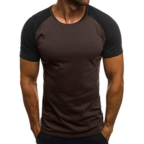 Reooly Camiseta de Manga Corta Casual de Corte Ajustado para Hombre Camiseta...