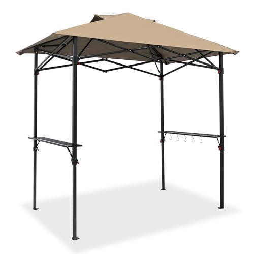 COOS BAY 8x5 Pop Up Outdoor Grill Gazebo, Portable BBQ