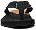 ChayChax Mens Two-Tone Flip Flops with Arch Support Comfort Beach Thong Sandals Indoor Outdoor, Black/Gold, 13 Men