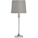 Price comparison product image Hill 1975 Florence Chrome Table Lamp, GLASS,METAL, Mixed, 20 x 20 x 52cm