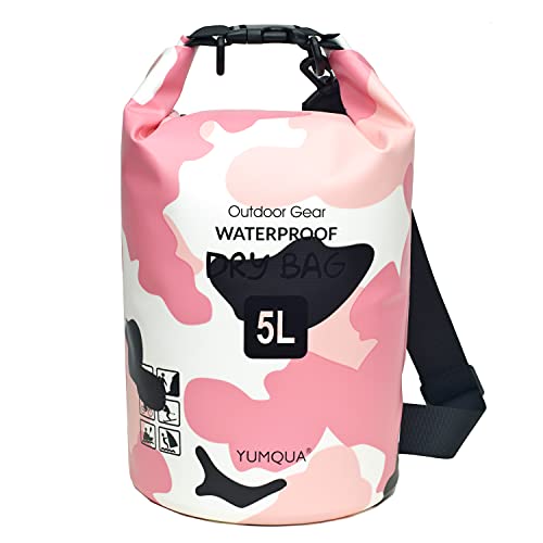 YUMQUA Bolsa Estanca Impermeable 5L/10L/20L/30L/40L Dry Bag Bolsa Seco Impermeable para Kayak, Pesca, Natación, Camping, Rafting, Playa, Canoa, Senderismo, Esquí