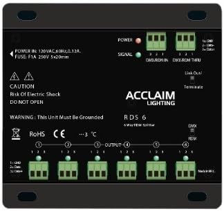 Acclaim Lighting RDS 6 DMX splitter