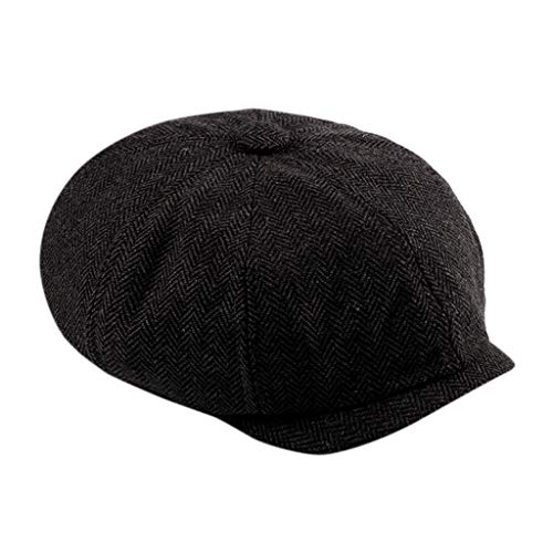 Golf-Fashion-Solid-Hat-Newsboy-MenWomen-Traditional-Casual-Cabbie-Flat-Easy-Cap-Baseball-Caps-Beret-Woman-Wool