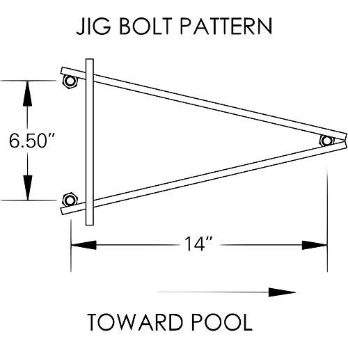 INTER-FAB INCORPORATED Inter-Faborporated LAM8 8 ft. Duro-Beam La Mesa Diving Board Stand - Thumbnail 6