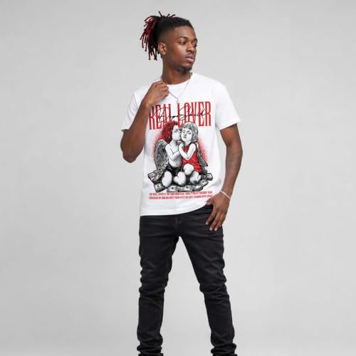 Image of DopeSkill Graphic Tee Streetwear Hip Hop Hypebeast Street Style Unisex T-Shirt Sneaker Colour Matching Shirts Real Lover