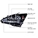 Ronnin - Fits 2006-2010 Lexus IS250 IS350 Upgrade Projector Halogen Headlights Assembly LED Integrated Running and Turn Signal Lights Pair | Black Smoke