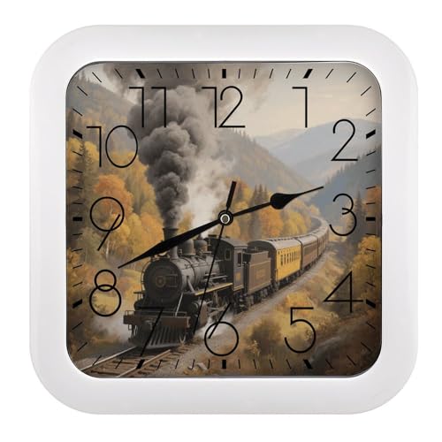 Horloge numérique classique 25,4 cm au design train à vapeur - 2