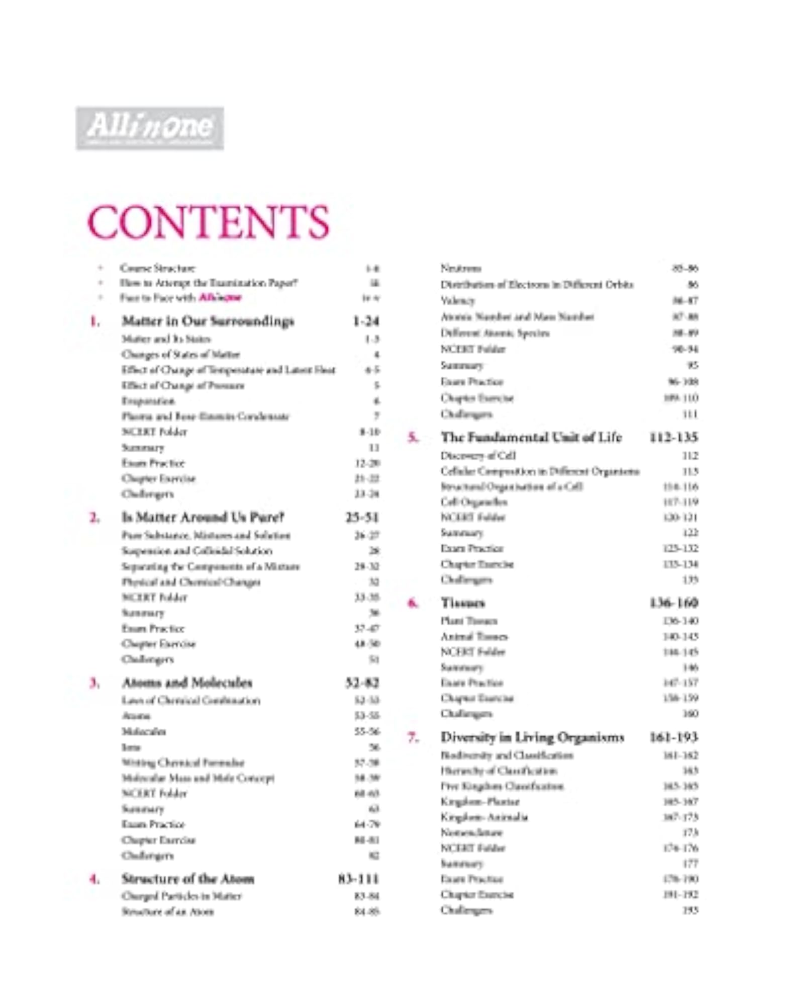 CBSE All In One Science Class 9, Updated Edition for Term 1 and 2