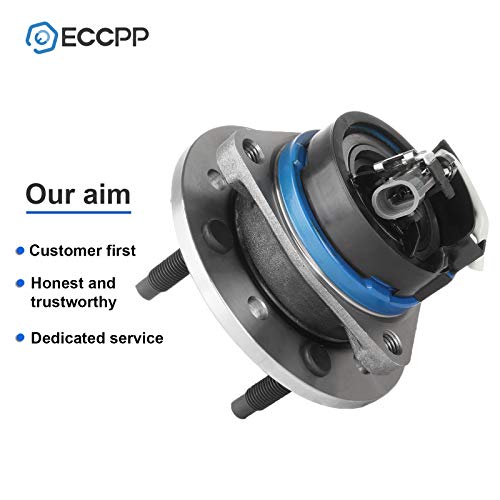 Eccpp 2 Pcs Wheel Hub And Bearing Assembly Front 513137 Fit Chevy Malibu Classic Pontiac Grand Am Oldsmobile Alero Cutlass 1997-2005 With Abs 5 Lugs Wheel Bearing Hubs #TOP5