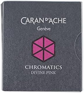 Caran d'Ache CD8021.08 Ink Cartridges - Divine Pink (Pack of 6)