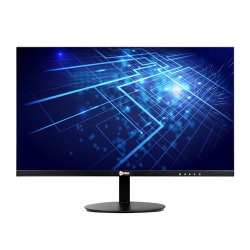 Image of Enter A013 24 Inch (60.45 CM) Ultra Slim Wide LED Monitor|Refresh Rate 75 Hz, 1920 x 1080 Pixels|Wall Mountable Slim & Stylish Design with 16.7M Colors|HDMI & VGA Ports (Full Black)