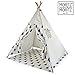 Produktbild Moritz & Moritz Tipi Zelt für Kinder - Baum Muster - Kinderzelt Spielzelt Geschenkidee - Mit Bodendecke und Fenster - Für Haus und Garten
