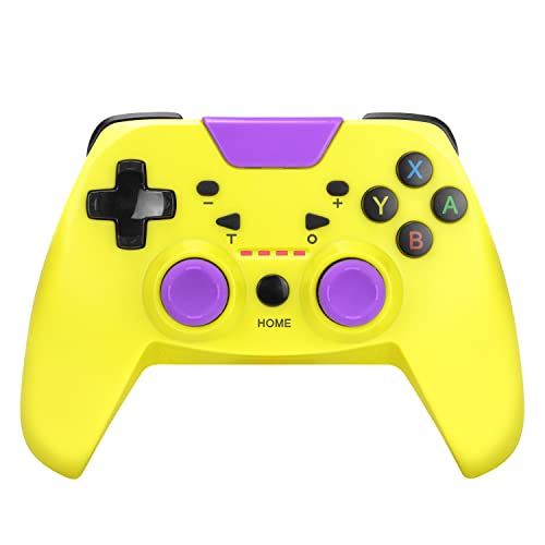 ニンテンドースイッチ用無線コントローラ『ワイヤレスシンメトリーパッドProSW(イエロー×パープル)』 - Switch