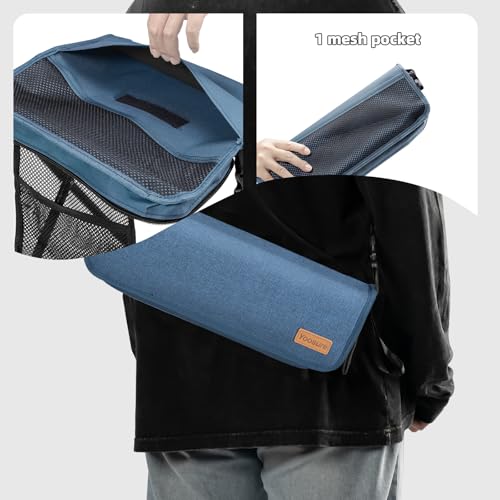 Image of 16-Inch Extra Tall Folding Camping Stool with 3 Storage Pockets
