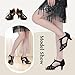 Imagen de Jywmsc Mujeres Negro Zapatos de Baile de Salón Zapatos de Suela de Gamuza Salsa Latina Zapatos de Práctica de Tacón Bajo 5