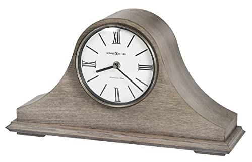Howard Miller Lakeside Mantel Clock 635-223 – Seaside Gray Finish, Charcoal Gray Accents, Antique Home Décor, Automatic Nighttime Chime Shut Off, Quartz Single-Chime Movement -  635223