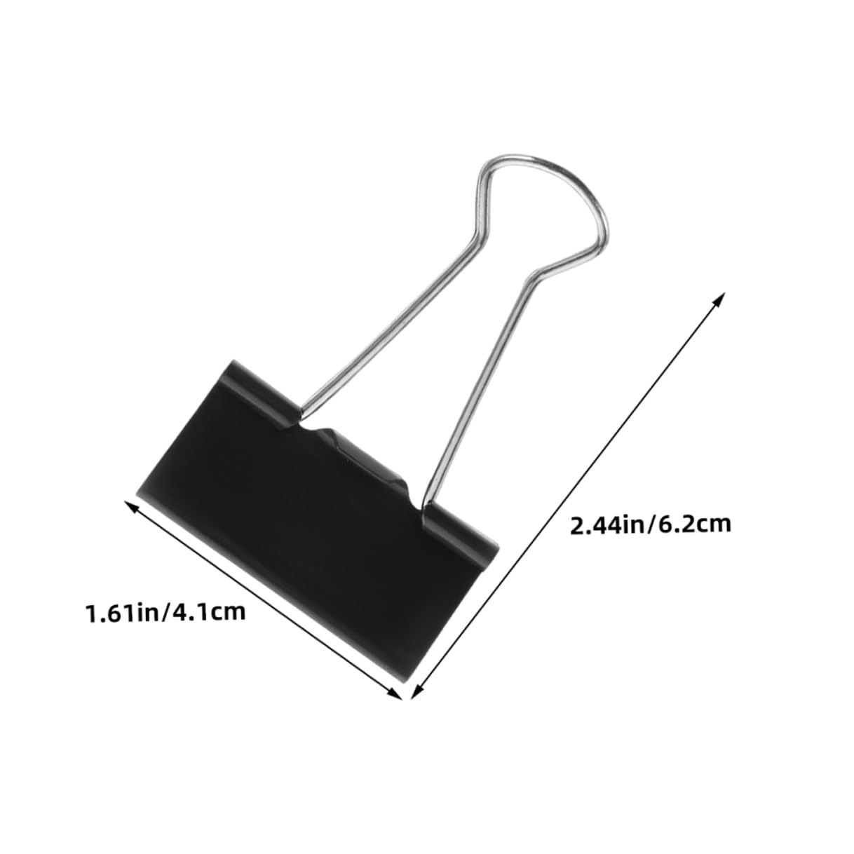 Baluue 60piezas Clips Grandes de Carpeta de Metal para Oficina Profesores Estudiantes y Negocios Clips Metálicos para Encuadernación