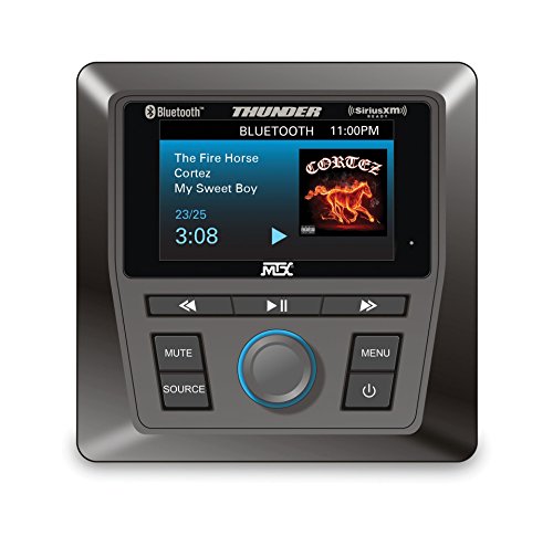 MTX AWMC3 All-Weather Bluetooth Media Controller for UTV and Marine: with AM/FM/WB. Satellite