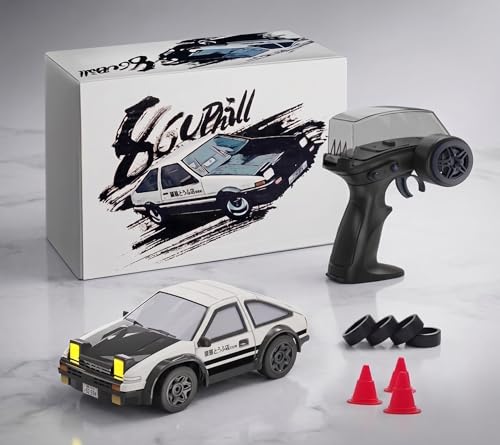 Image of 1 /64 RC Drifting Racing Vehicle | 2.4GHz Remote Control Drift Car | Mini High-Speed Racing Sports Car with LED Lights | Rechargeable RC Toy Car for Kids Boys & Girls