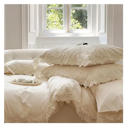 Ensemble de literie de mariage 4 pièces avec housse de couette douce
