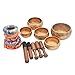 Tibetan Singing Bowl Set - Authentic Cuencos Tibetanos for Sound Healing, Meditation & Chakra Balancing - Includes Cushion, Mallet-Unique Spiritual Gifts for Women and Men (5 Chakra Set)