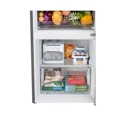 Image of LG 340 L 3 Star Bottom Freezer Refrigerator (2025 Model, Door Cooling+, Wi-Fi Convertible, E-Micom Control, Shiny Steel, BEE Certified, Smart Inverter Compressor) GL-B382DPZX