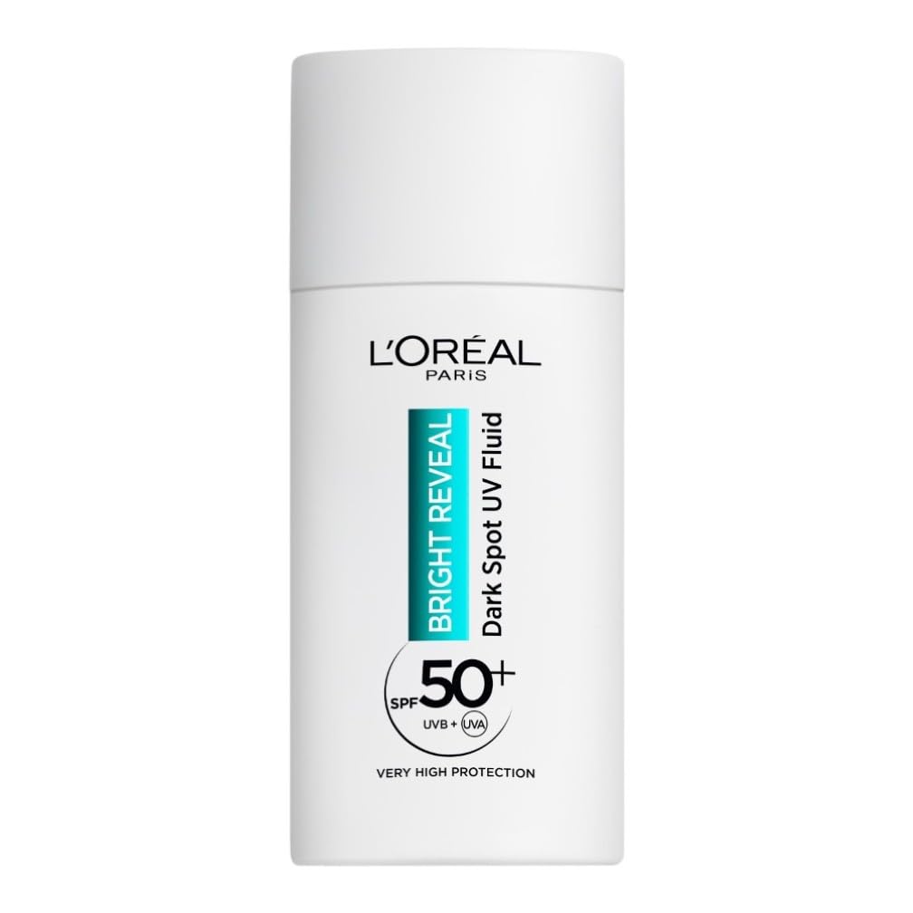 L'Oreal Paris BRIGHT REVEAL Dark Spot UV Fluid | SPF 50+ | 50ml | Pack of 2