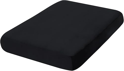 Vista 46 de hyha Fundas de cojín de terciopelo para sofá, fundas elásticas para asiento de sofá modular, en forma de L para sofá seccional, funda de cojín suave