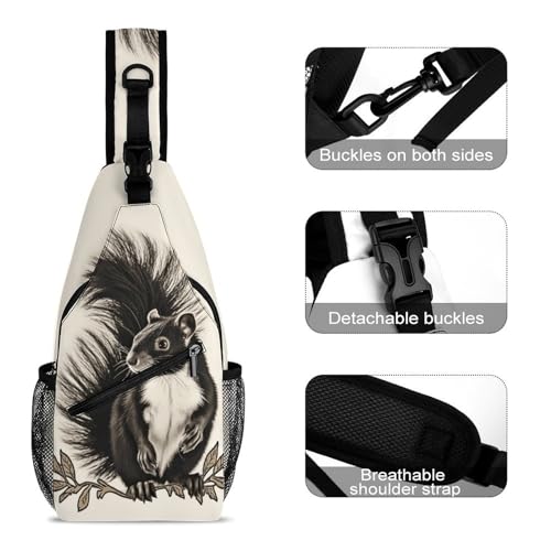 Bolso crossbody deportivo para mujer y hombre 38x20 cm miniatura 3