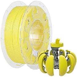 Creality PLA 3D Printer Filament 1.75mm, 1 kg, Yellow | Enhanced Toughness, No Warp, Neatly Wound, +/-0.02mm Accuracy, 1kg Spool, 1-Pack, Fits Most 3D Printers