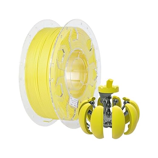 Creality PLA Filament 1.75mm, 3D Printer Filament, 1.0kg (2.2lbs) Spool, No Warp Enhanced Toughness, Dimensional Accuracy ±0.03mm Printing Filament, Suitable for 3D Printers (Yellow)
