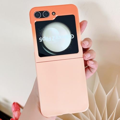Coque Samsung Z Flip 5 orange dégradé pour un style urbain actif