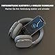 Freepods 120H Spielzeit Bluetooth ANC/ENC Over-Ear-Kopfhörer Prime Aktive Geräuschunterdrückung drahtlos, Kopfhörer mit integriertem Mikrofon TC Aufladen für Anrufe Reisen Sport Fitnessstudio (Silber)