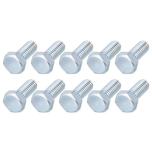 Image of METALLIXITY Hex Bolts (5 /16-24x3 /4) 12Pcs, Carbon Steel Zinc Plated Fully Threaded, UNF Fine Thread Hex Head Screw Bolt - for Furniture Repair, Silver
