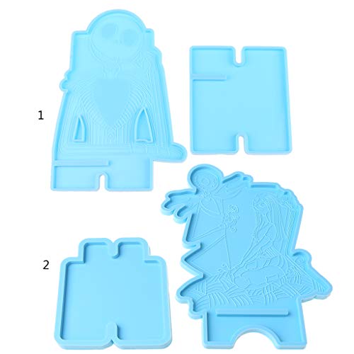 HELYZQ Suporte de celular DIY para celular com molde de resina epóxi, molde de silicone