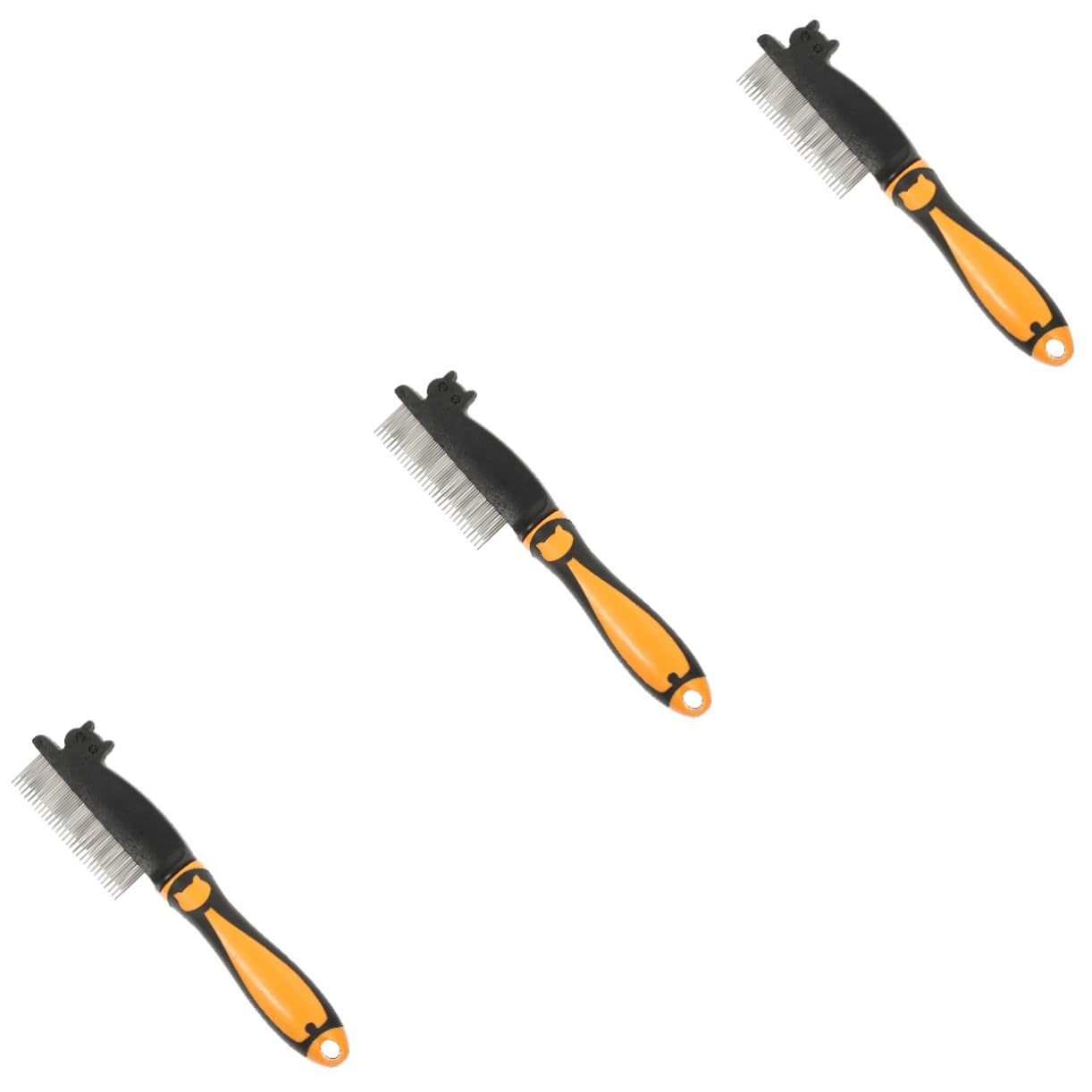 Happyyami 3pièces Peigne à Poils De Chien Peigne De Toilettage Pour Animaux De Compagnie Outil De Démêlage Pour Chiens Et Chats Accessoire Pratique Pour Toilettage Quotidien