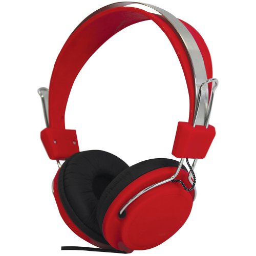 Soundlab Fashion Colours Stereo Headphones Red