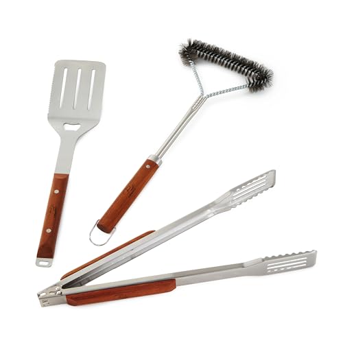 Set de 3 piezas para BBQ en acero inoxidable miniatura 2