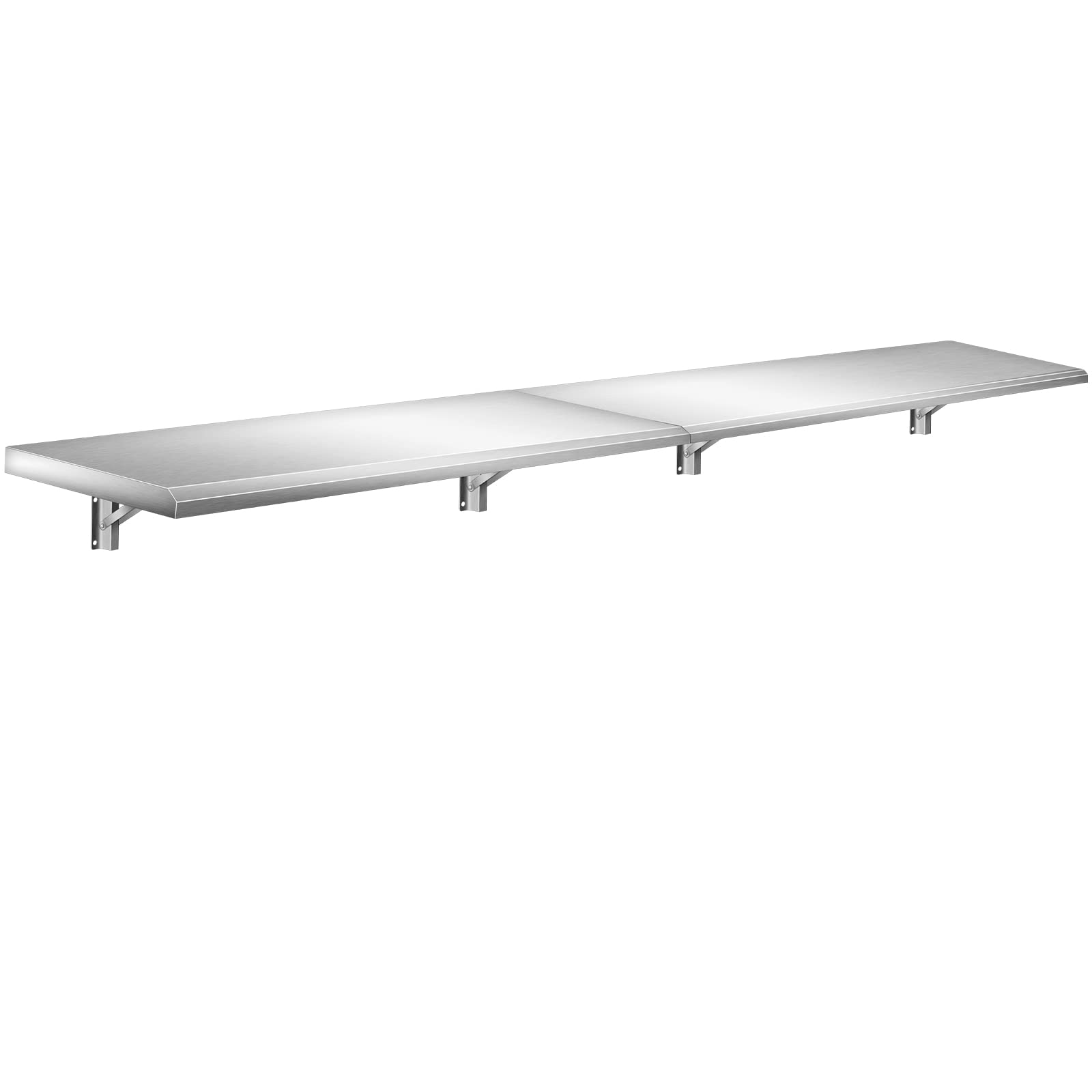 KODOM Concession Shelf 96L x 12W Inch, Stainless Steel Drop Down Folding Serving Food Shelf Stand Serving for Concession Windows