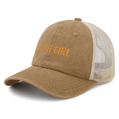 Coffee Girl Hat for Women Baseball Cap Aesthetic Washed Running hat Taslon2