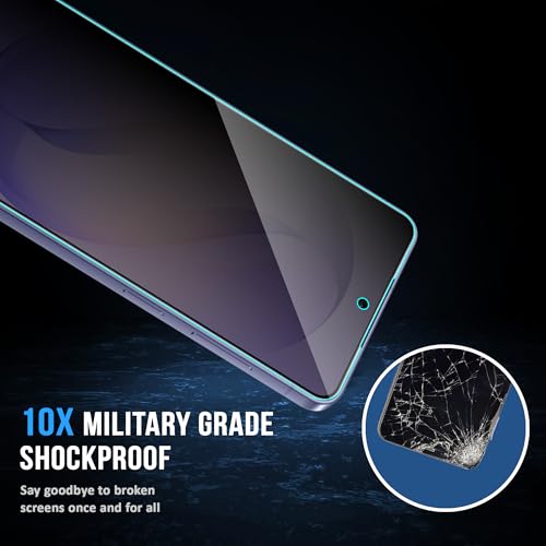 Image of FIRST MART Privacy Tempered Glass for Samsung Galaxy S26 With Cable Guard & Installation Kit | Anti-Spy 9H Screen Protector, Edge-to-Edge, Case-Friendly | Black
