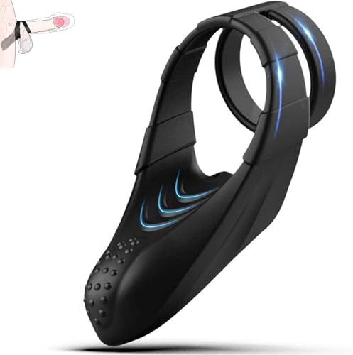 Anillo de pene vibrador para parejas y estimulador de clítoris impermeable