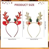 Zoom IMG-1 jiebao 2 pezzi cerchietti natalizi Zoom IMG-1 jiebao 2 pezzi cerchietti natalizi