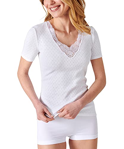 T-Shirt Maille Ajourée Thermolact Damart : Finis les Pulls Volumineux pour Rester au Chaud