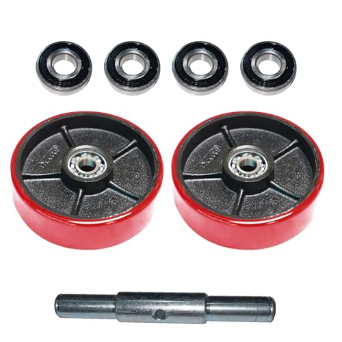 Image of Tory Carrier Pallet Jack /Truck Load Wheel PU Wheels Roller (2 Pairs)