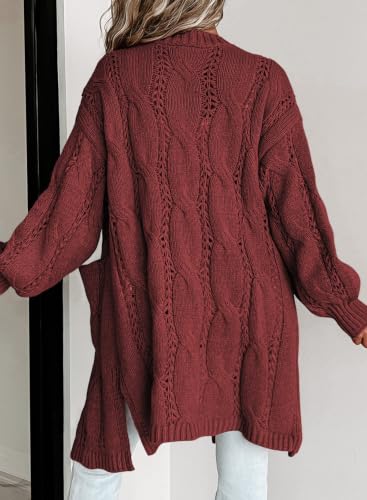 Image of Dokotoo Women Long Cardigan Open Front Knit Sweater 2026