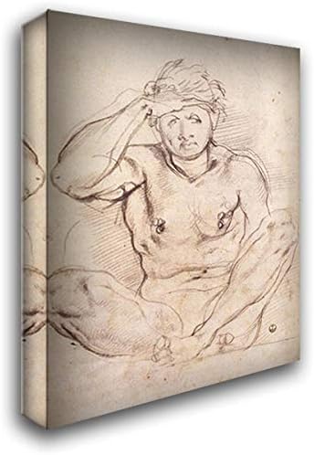Study for Vertumnus and Pomona 20x24 Gallery Wrapped Stretched Canvas Art by Jacopo Pontormo