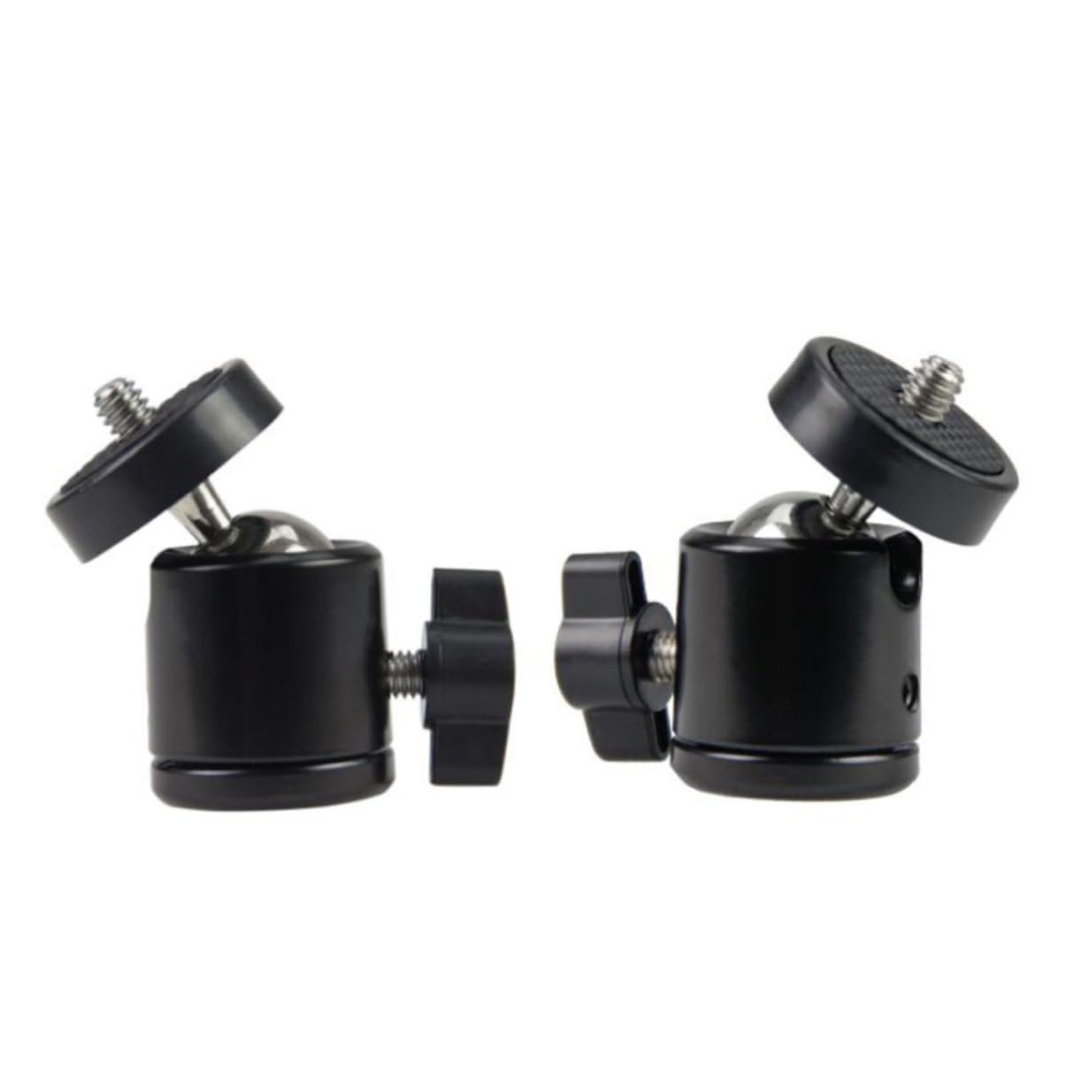 Lurrose 2Pcs Spherical Head Damping Slide Platform for Camera Tilt Screw Port Compatible with Tripod Monopod Durable Aluminum Alloy for Photography