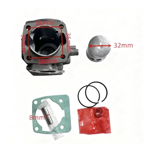 Kit piston-cylindre 32 mm débroussailleuse TB231 pièce de rechange moteur - 3
